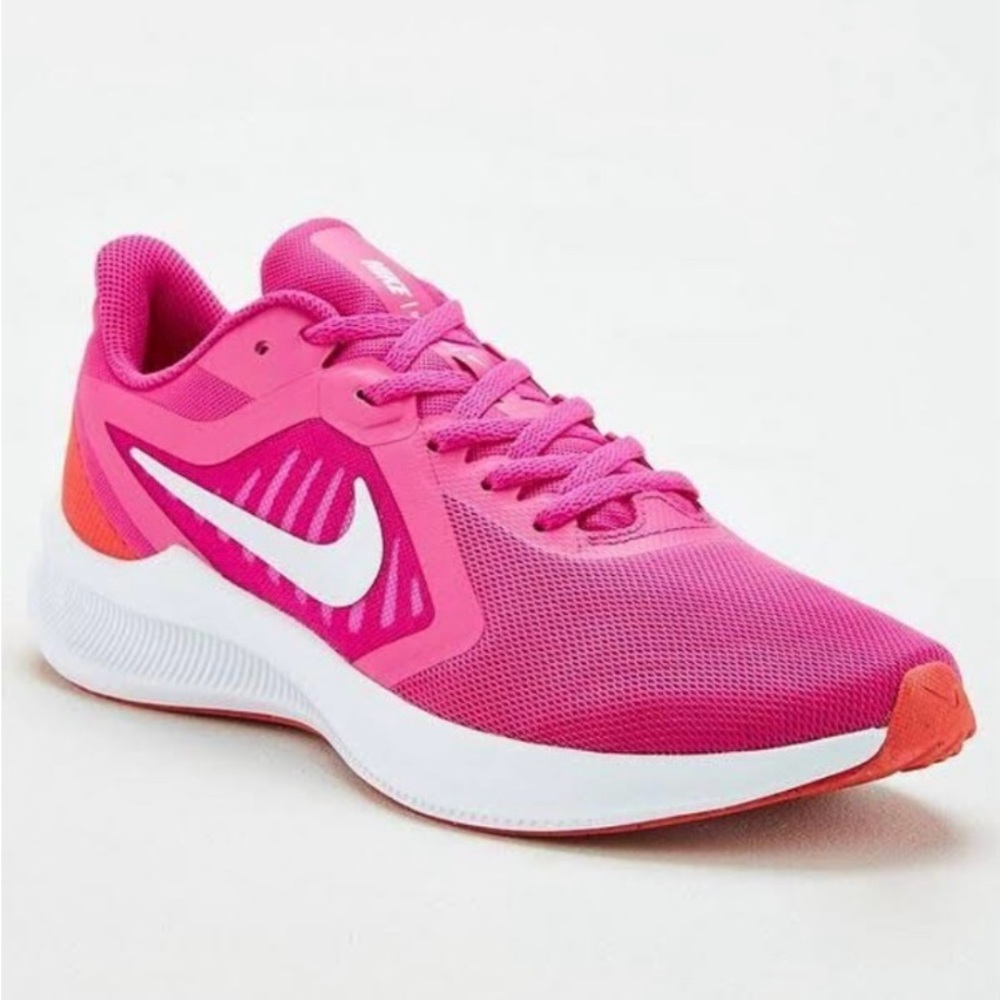 Nike Downshifter 10 Womens Athletic Running Sneaker Shoes Pink/White